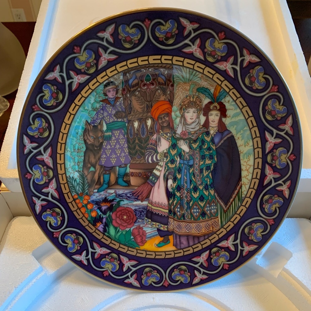 The Wedding of Tsarvena Elena the Fair, Collector Plate